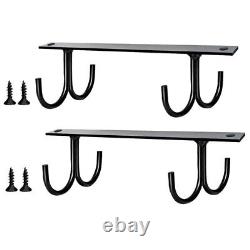10 Sets under Cabinet Organizer Wall Mounted Mug Rack Coffee Cup Hanger Drying