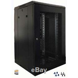 12u Server Rack/cabinet 600 (W) x 800 (D) x 634 (H) Glass Front Door