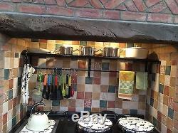 150 CM Wide Wall Mounted Pan Rack For Aga/rayburn Stoves