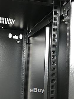 15U 18U 22U Wall Mount Network Server Cabinet Rack Enclosure Meshed Door Lock