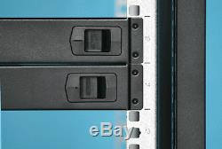15U Server Rack cabinet 600 (W) x 800 (D) x 769 (H) Glass Front Door Flat pack