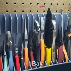 15 Pliars Organizer Tool Rack Wall Mount Cabinet Pegboard Workbench Peg Holder