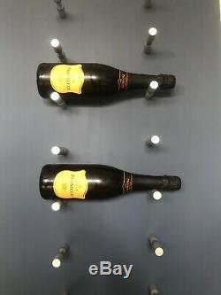 16 Metal Wall Mounted Wine Bottle Rack Pegs Display Stand Holder