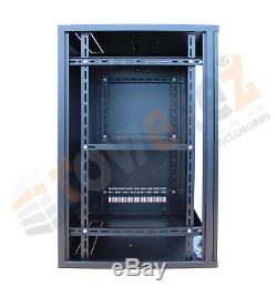 18U 19 550mm Double Sectioned Server Network Cabinet Data Comms Wall Rack PDU
