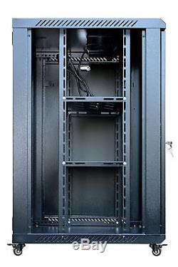 18U 24 Deep Wall Mount IT Network Server Rack Cabinet Enclosure. Accessories