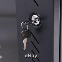 18U Wall Mount Network Server Data Cabinet Enclosure Rack Glass Door Lock With Fan
