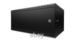 19 inch 4U 350mm RACK Cabinet Black Wall-Mounted Home Office Server Network