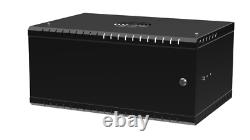 19 inch 4U 350mm RACK Cabinet Black Wall-Mounted Home Office Server Network
