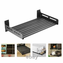 1Pc Kitchen Rack Oven Shelf Wall-mounted Rack Microwave Rack for Home Storage
