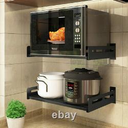 1Pc Wall-mounted Rack Microwave Rack Kitchen Rack for Kitchen