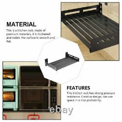 1Pc Wall-mounted Rack Oven Shelf Storage Rack Kitchen Rack for Home Kitchen