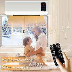2000W Electric Timing Wall Mounted Heater Space Heating Air Conditioner +