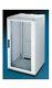 21U 500mm deep wall mount cabinet rack Glass door Withlock Beige(light gray) color