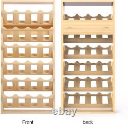 24-Can Spray Paint Can Storage Rack, Wooden Spray Paint and Lube Can Organizatio