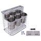 2XWall Mounted Stand Kitchen Storage Rack Knife Holder Cutlery Box Spoons Forks