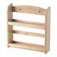 2/3 Tier Spice Herbs Jars Rack Holder Stand Natural Bamboo Wood Wall Mounted New