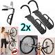2x Steel Bicycle Storage Wall Mounted Mount Hook Rack Holder Hanger Stand S247