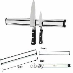 36cm Magnetic Cast Knife Holder Rack Utensil Strip Kitchen Strong Bar Organized