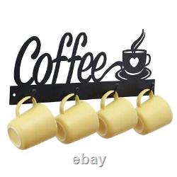 3X2Pcs Metal Coffee Cup Storage Rack Wall Mounted Drip Cup Rack Mug Rack is Sui