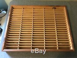 3 Napa Valley 100 Audio Cassette Tape Rack Storage Case Wood Wall Mount Holders