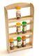 3 Tier Bamboo Wood Kitchen Herb Spice Rack Jar Holder Stand Wall Mounted Herbs