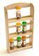 3 Tier Bamboo Wood Wooden Herb Spice Rack Jar Holder Stand Wall Mounted Herbs