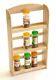 3 Tier Wood Wooden Herb Herbs Jar Holder Spice Rack Stand Kitchen Wall Mounted