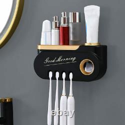 3 pcs Home Toothbrush Wall-mounted Bathroom Sundries Storage Rack Wall Shelf