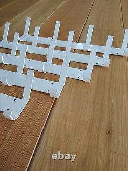 4 Hook Wall Mounted Coat Rack Hat Clothes Hanging Hanger Robe Holder Rail NEW