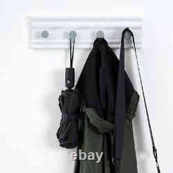 4 Hooks Aluminium Coat Clothes Door Holder Rack Hook Wall Mounted Hanger Home