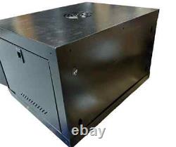 6U 450mm 19 Black Network Data Centre Cabinet Wall Mounted Mountable Rack PDU