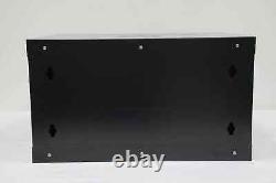 6U 450mm 19 Black Network Data Centre Cabinet Wall Mounted Mountable Rack PDU