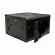 6U Wall Mount Double Section Hinged Swing Out Server Network Rack Cabinet Lock
