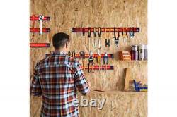 6x 46cm Wall Mounted Tool Holder Bar Organizer Storage Rack Workshop Kitchen