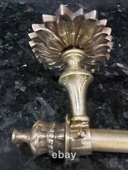 765mm brass towel rail Pan rack old vintage Kitchen French c1910 Tapestry OOH