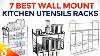 7 Amazing Wall Mount Kitchen Utensils Racks Clutter Free Kitchen