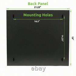 9U Basic IT Wall Mount Network Server Data Cabinet Rack Glass Door Locking Black