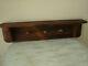 ANTIQUE PRIMITIVE HARNESS / TACK / COAT Wall Mounted Peg Rack With Shelf VGC