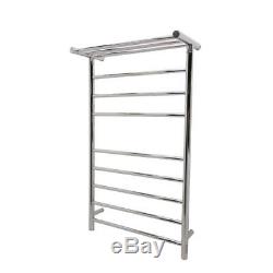 ANZZI Eve 8-Bar Stainless Steel Wall Mounted Electric Towel Warmer Rack