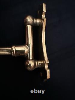Antique Brass Wall Mounted Swivel Towel Rail Holder Bathroom weigh 470g