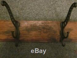 Antique Wall Mount Hat/Coat Rack 1887 Udell's Brand Indianapolis