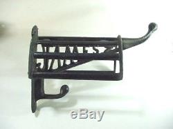 Antique Wall Mounted Cast Iron Saddle / Bridle / Tack Rack JAMES 1900