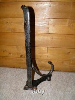 Antique Wall Mounted Cast Iron Saddle Rack With Bridle Hook