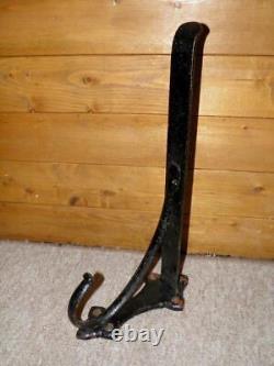 Antique Wall Mounted Cast Iron Saddle Rack With Bridle Hook