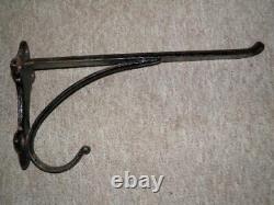 Antique Wall Mounted Cast Iron Saddle Rack With Bridle Hook