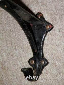 Antique Wall Mounted Cast Iron Saddle Rack With Bridle Hook