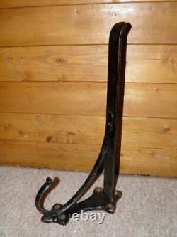 Antique Wall Mounted Cast Iron Saddle Rack With Bridle Hook