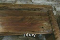 Antique large pine PLATE DELFT RACK 5ft wide wall mounted dresser top