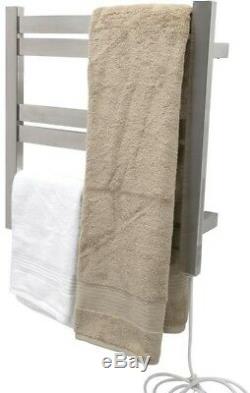 Anzzi Electric Towel Warmer Rack Wall Mounted Stainless Steel Brushed Nickel New