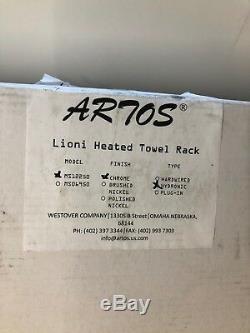 Artos Lioni Heated Towel Rack Hydronic Chrome Finish MS12250H-CH $2300 BNIB